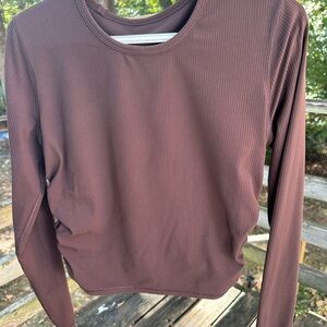 Lululemon All it Takes Nulu long sleeve ribbed shirt Espresso
